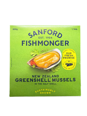 Sanford N.Z GreenShell Mussel紐西蘭半殼青口 (800g)