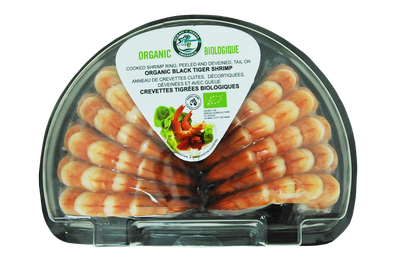 ORGANIC BLACK TIGER SHRIMP HALF-RING CPTO 16/20 VN OM (228g)