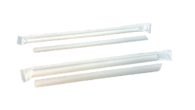 PLA Straw with individual Wrap (8mm/12mm - 2000s)