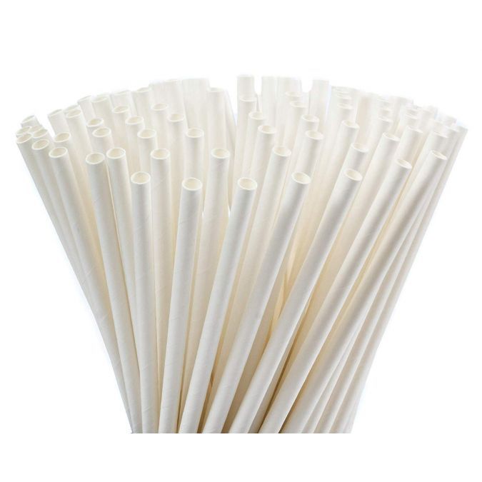 8mm/12mm Flat End Paper Straw with individual Wrap