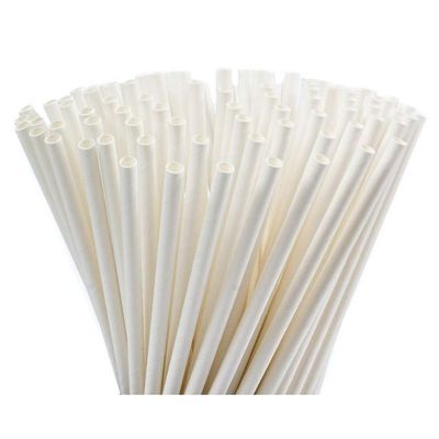8mm/12mm Flat End Paper Straw with individual Wrap