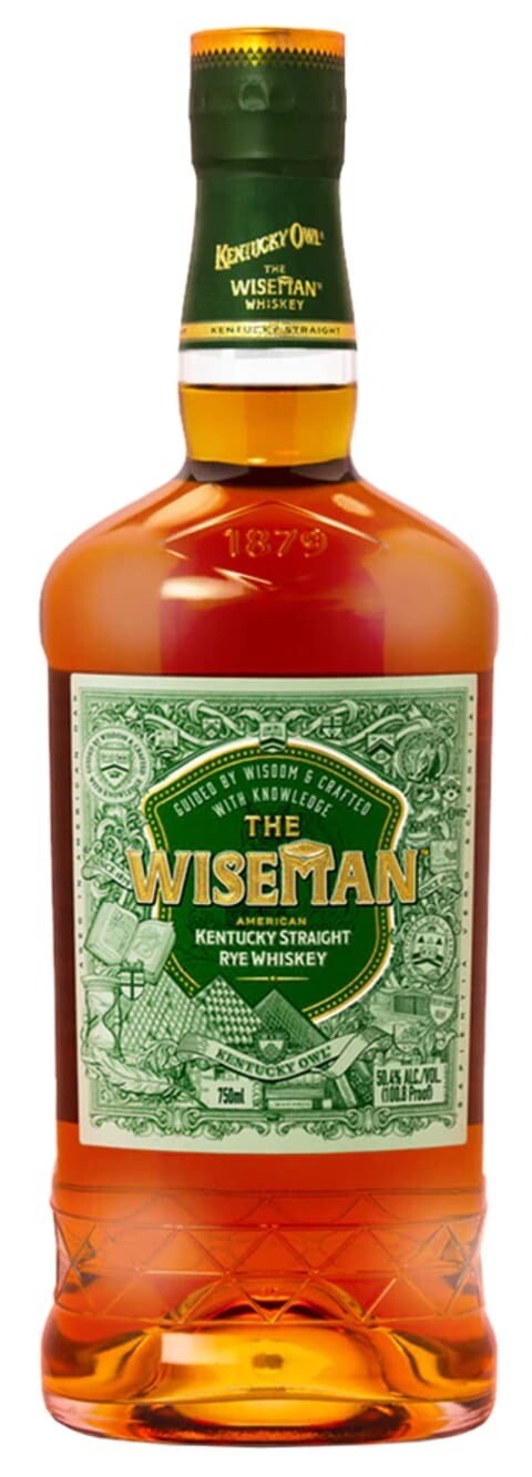 LIQ-750ml  Wiseman Straight Rye Whiskey Kentucky Owl