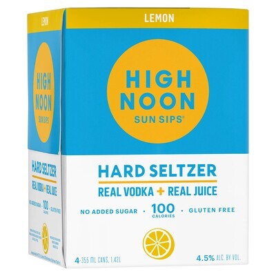 LIQ-355ml High Noon Lemon 4pk