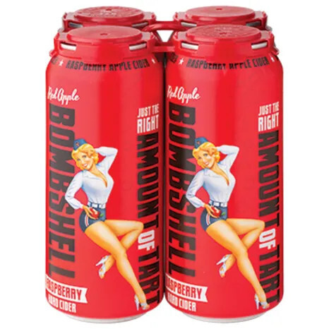 WINE-355ml Three Brothers Bombshell Raspberry Hard Cider 4pk
