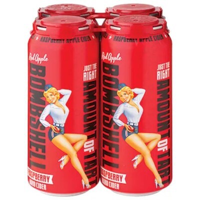 WINE-473ml Three Brothers Bombshell Raspberry Hard Cider 4pk