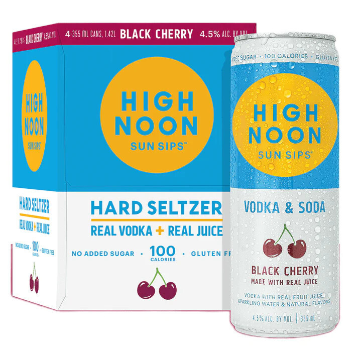 LIQ-355ml High Noon Black Cherry 4pk