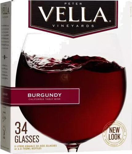 (SALE) WINE-5L Vella Burgundy