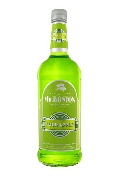 LIQ-1L Mr Boston Sour Apple Schnapps