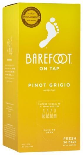 WINE-3L Barefoot Pinot Grigio