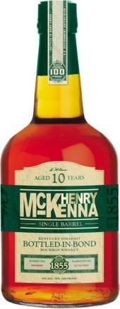 LIQ-750ml Henry McKenna Bourbon Single Barrel Bottled in Bond 100 proof 10 yr