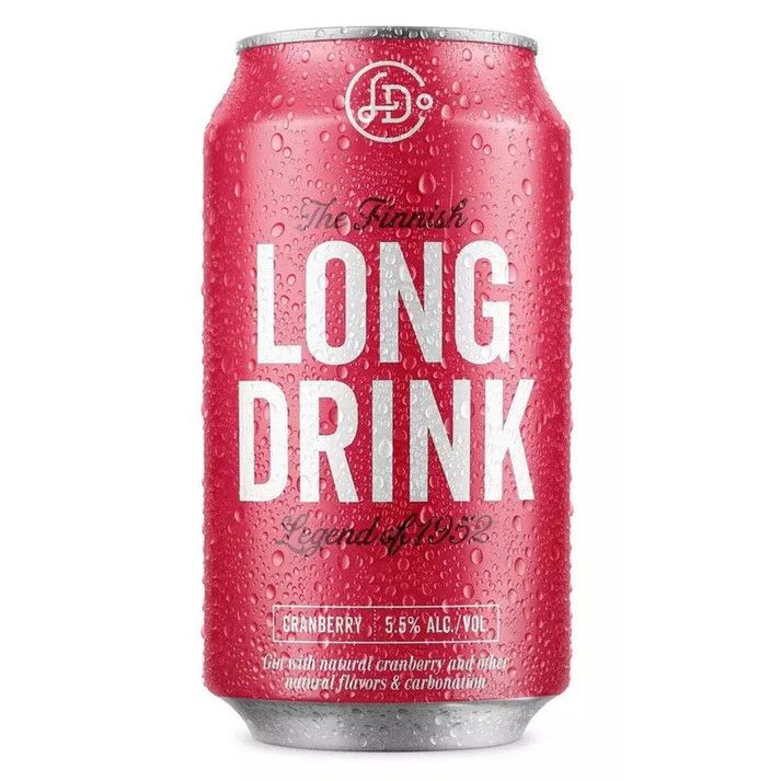 LIQ-355ml Long Drink Cranberry Single Can