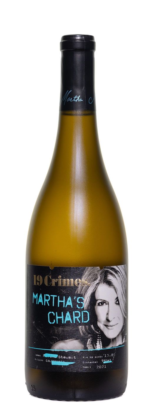 WINE-750ml 19 Crimes Martha&#39;s Chardonnay