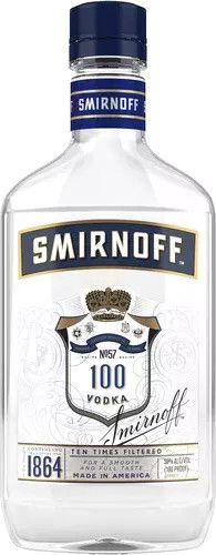 LIQ-375ml Smirnoff Vodka 100 Proof