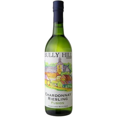 WINE-750ml Bully Hill Chardonnay Riesling Fusion
