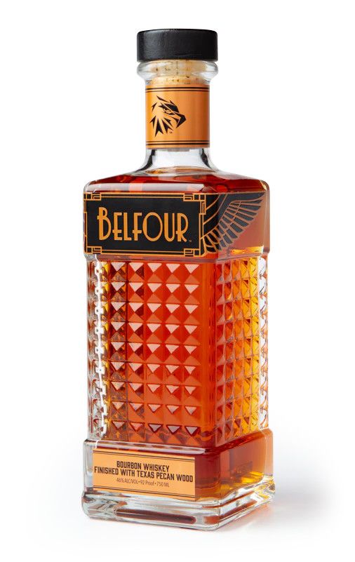 LIQ-750ml Belfour Bourbon Texas Pecan Finished