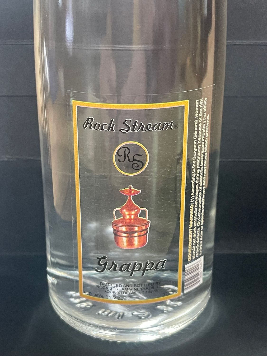 LIQ-375ml Rock Stream Grappa