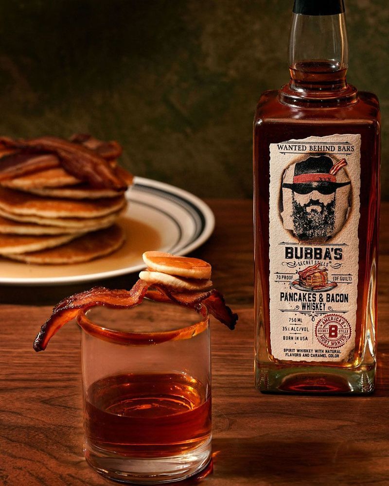 LIQ-750ml Bubbas Secret Stills Pancakes &amp; Bacon Whiskey