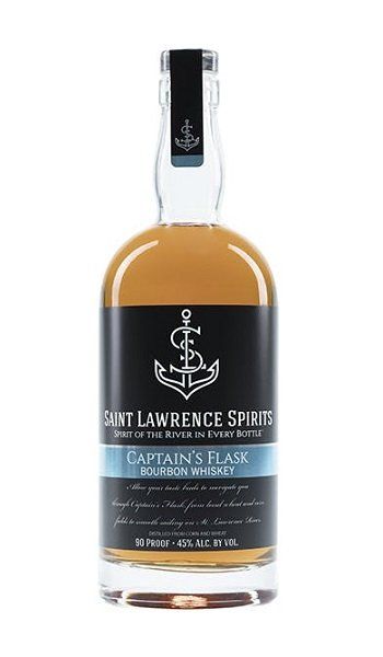 LIQ-750ml Saint Lawrence Spirits Captain&#39;s Flask Bourbon
