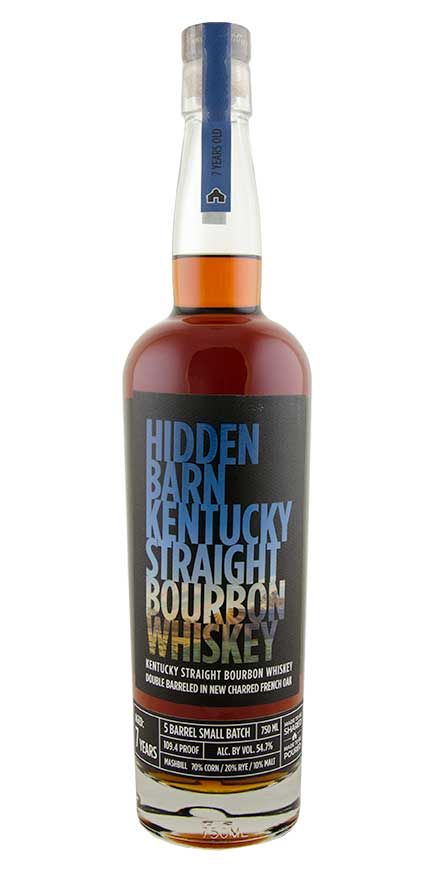 LIQ-750ml Hidden Barn Kentucky Small Batch Bourbon Whiskey 7 year