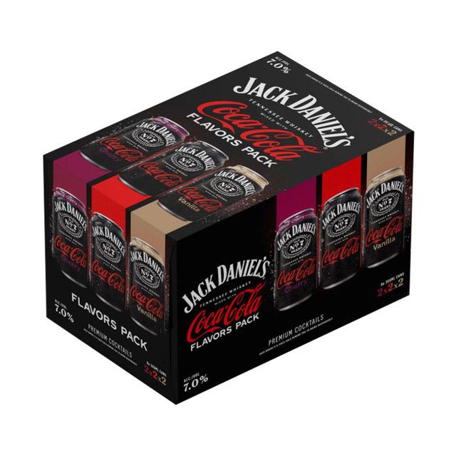 LIQ-355ml Jack Daniels Coca-Cola Variety 6 Pack