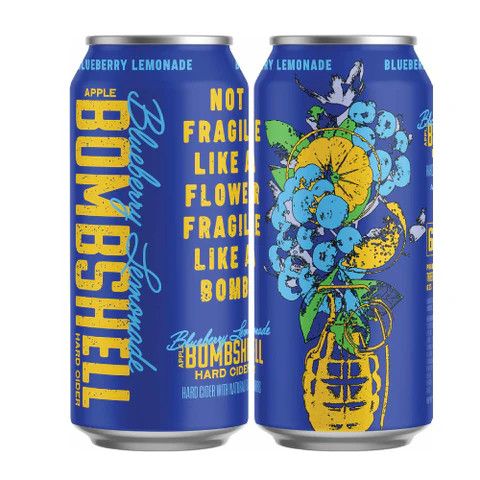WINE-355ml Three Brothers Bombshell Blueberry Lemonade Hard Cider 4pk