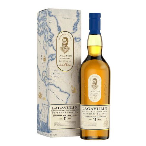 LIQ-750ml Lagavulin Scotch Offerman Ed. Caribbean Rum Cask 11yr