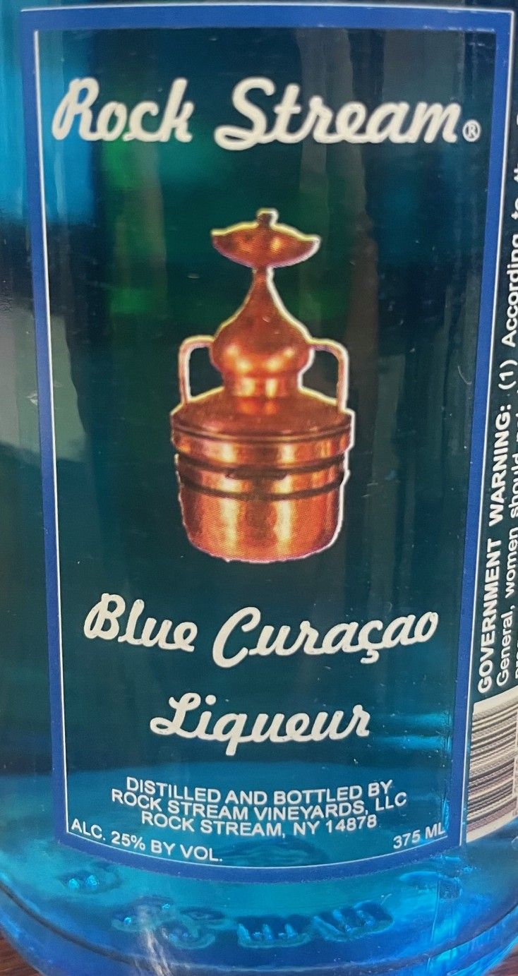 LIQ-375ml Rock Stream Blue Curacao Liqueur