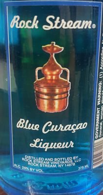 LIQ-375ml Rock Stream Blue Curacao Liqueur