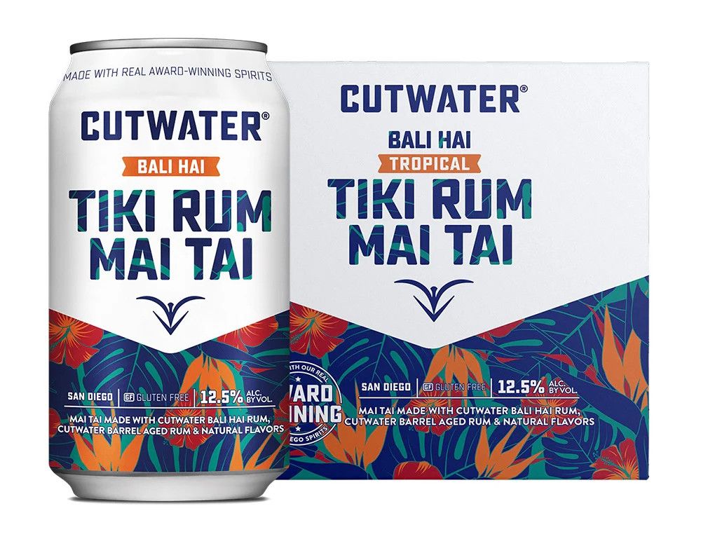 LIQ-355ml Cutwater Tiki Rum Mai Tai 4pk