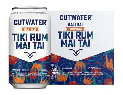LIQ-355ml Cutwater Tiki Rum Mai Tai 4pk