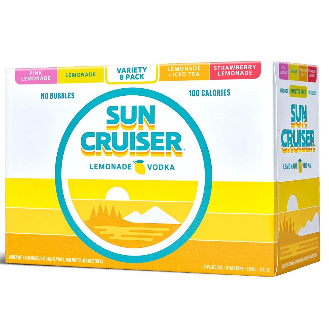 LIQ-355ml Sun Cruiser Lemonade Variety 8 pak