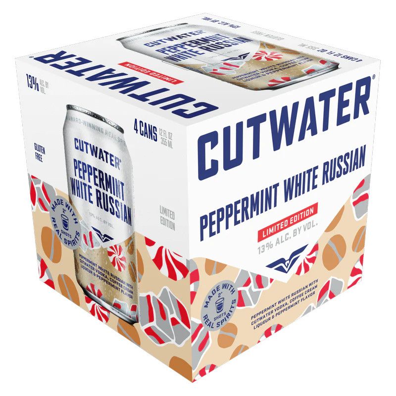 LIQ-355ml Cutwater Peppermint White Russian 4pk