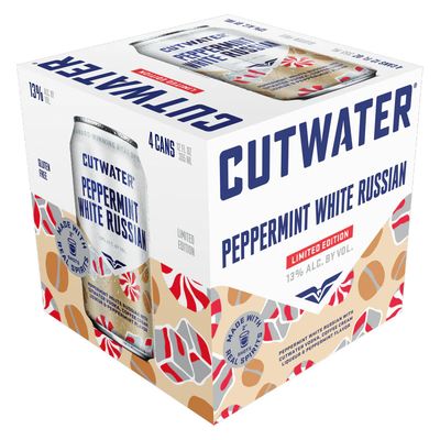 LIQ-355ml Cutwater Peppermint White Russian 4pk