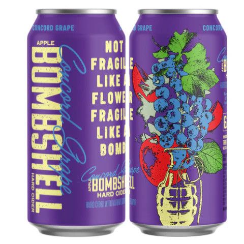 WINE-473ml Three Brothers Concord Grape Bombshell Hard Cider 4pk
