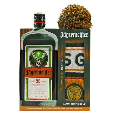 LIQ-750ml Jagermeister with Beanie