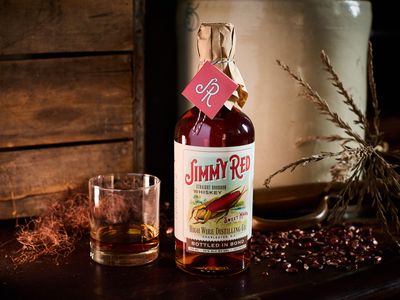 LIQ-750ml Jimmy Red Bourbon Bottled in Bond