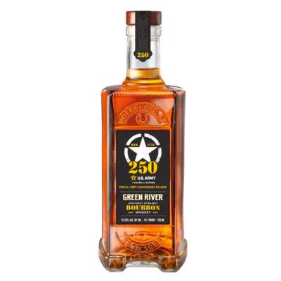 LIQ-750ml Green River Bourbon US Army Anniversary