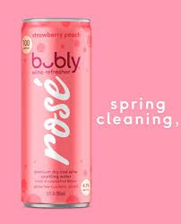 LIQ-355ml. Bubly Strawberry Peach Rose 4pk