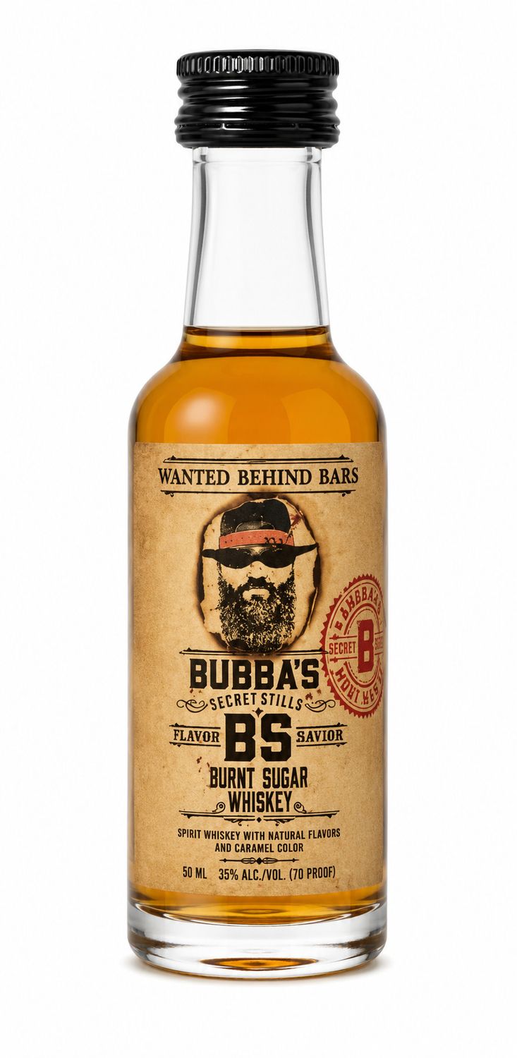 LIQ-50ml Bubba's Secret Burnt Sugar Whiskey