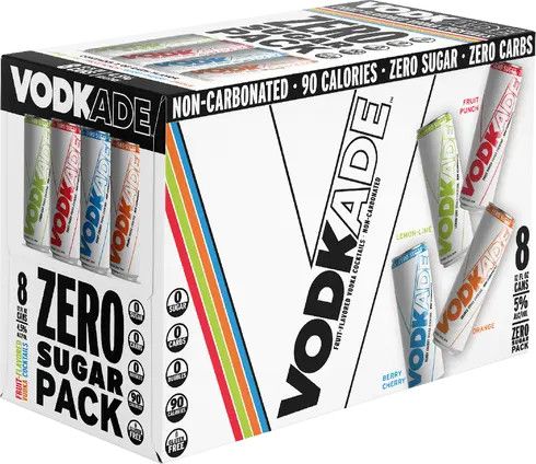 LIQ-355ml Vodkade Sugar Free 8pk