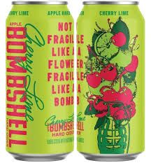 WINE-473ml Three Brothers Cherry Limeade Bombshell Hard Cider 4pk