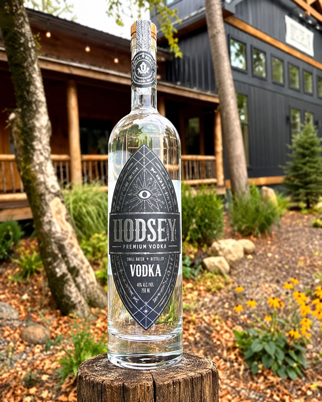 LIQ-750ml Birdseye Hollow Vodka