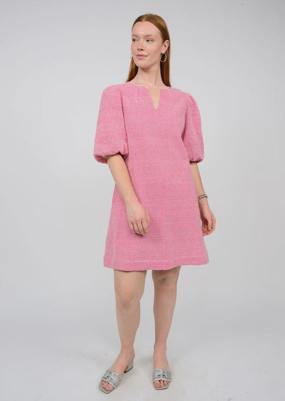 Bow Back Tweed Dress