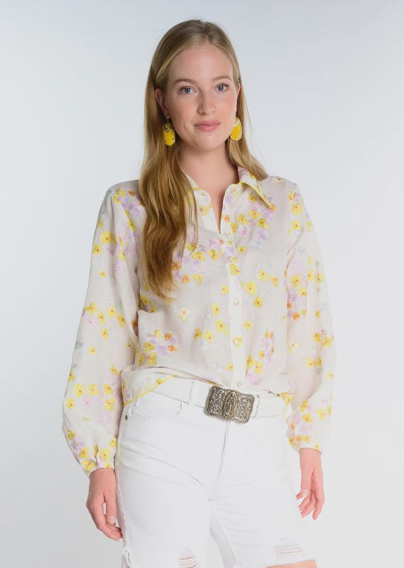 Embroidered Floral Top