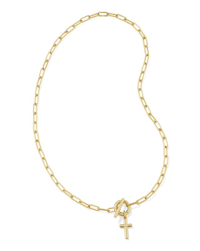 Cross Link & Chain Necklace