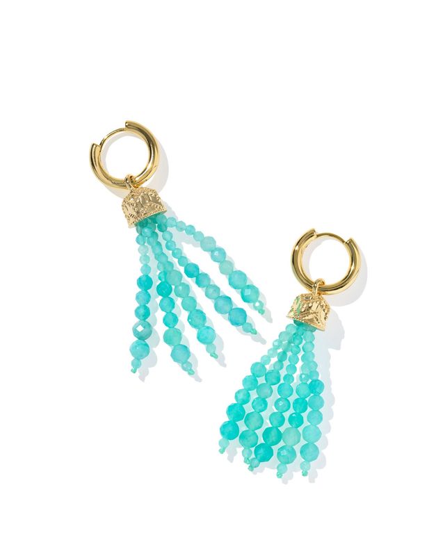 Sylvia Huggie Earrings - Teal