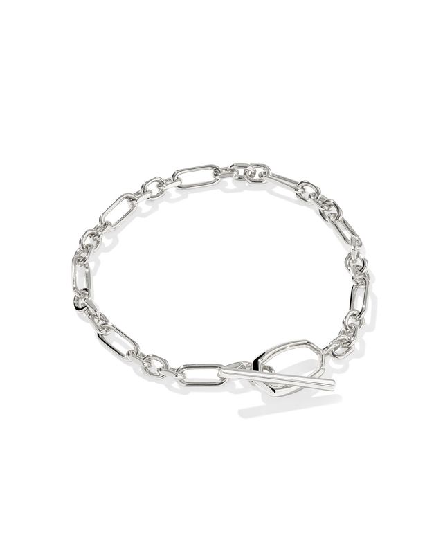 Sylvia Metal Link Chain Bracelet - Silver