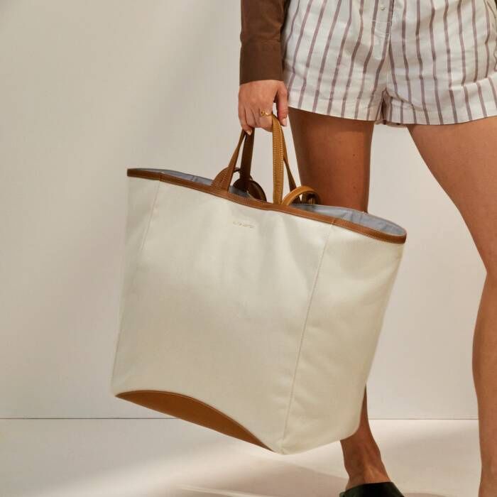 Siena Canvas Oversized Tote Bag