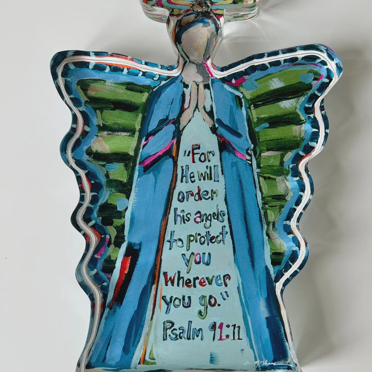 "To Protect You Angel" Acrylic Shelfie