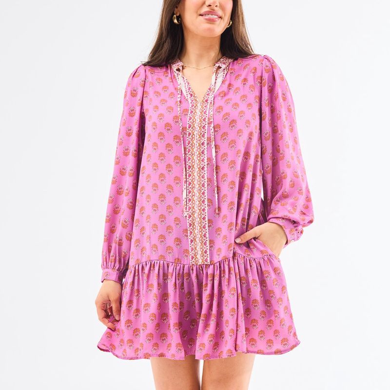 Natasha Floral Foulard Dress